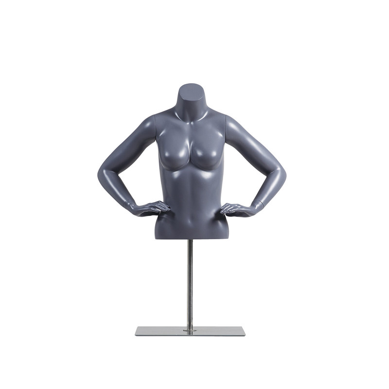 Frosted Headless Clothing Display Mannequin Half Body Màu sắc tùy chỉnh